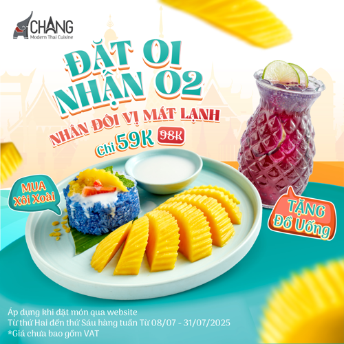 Ảnh của Ưu đãi Đặt 01 lần, Nhận 02 Vị ngon