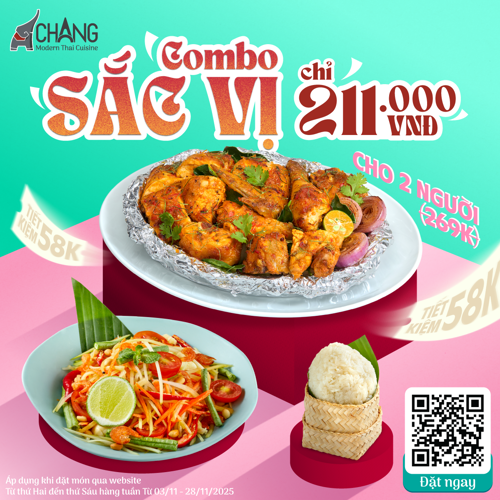 Ảnh của COMBO "SẮC VỊ” chỉ 211.000 vnđ (giá gốc 269.000 vnđ) TIẾT KIỆM ĐẾN 58.000 vnđ