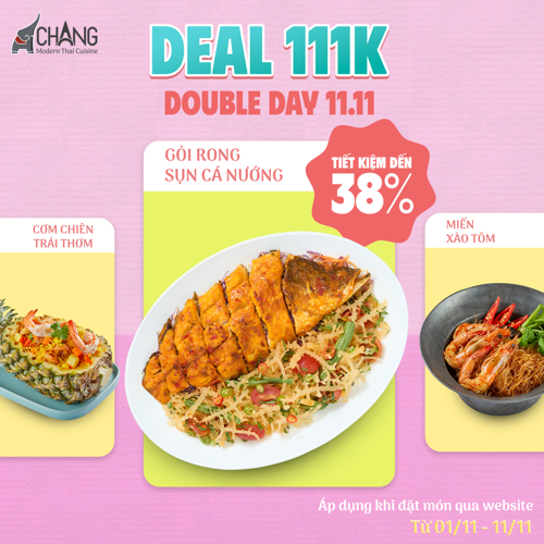 Ảnh của NGÀY ĐÔI 11.11 – ƯU ĐÃI 111K 